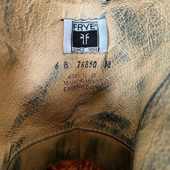 Frye Leather Back Zip Boots - Women - Size 6 - Beautiful Classic Boot - Picture 4 of 4